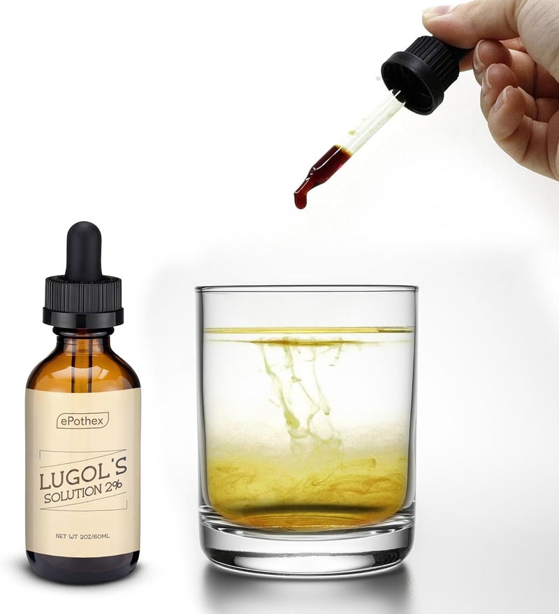 EPOTHEX Lugol's Solution 2% 2oz Glass Dropper Bottle. Contains Potassium Iodide and Iodine, 60ml - Image 3
